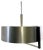 Mid-Century Modern Aluminium Ceiling Light, 1960s For Sale