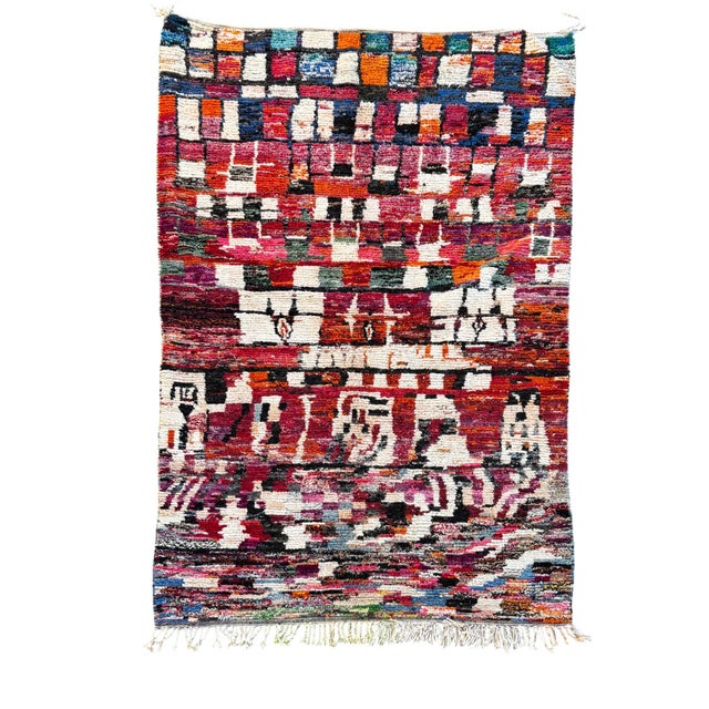 Moroccan Berber Rug, 1990 For Sale - Image 11 of 11