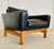 Vintage Danish Black Leather & Oak Lounge Chair by Poul M Volther for Erik Jørgensen, 1960s For Sale - Image 11 of 18
