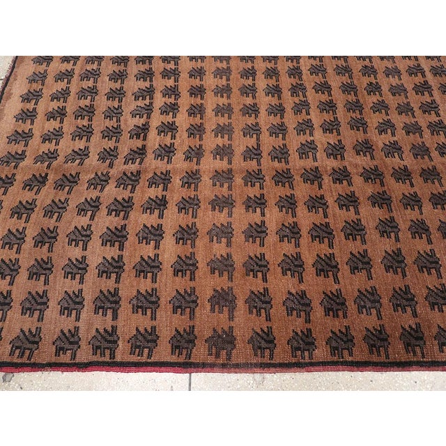 Mid 20th Century Galerie Shabab Collection Mid-20th Century Turkish Anatolian Room Size Carpet For Sale - Image 5 of 8