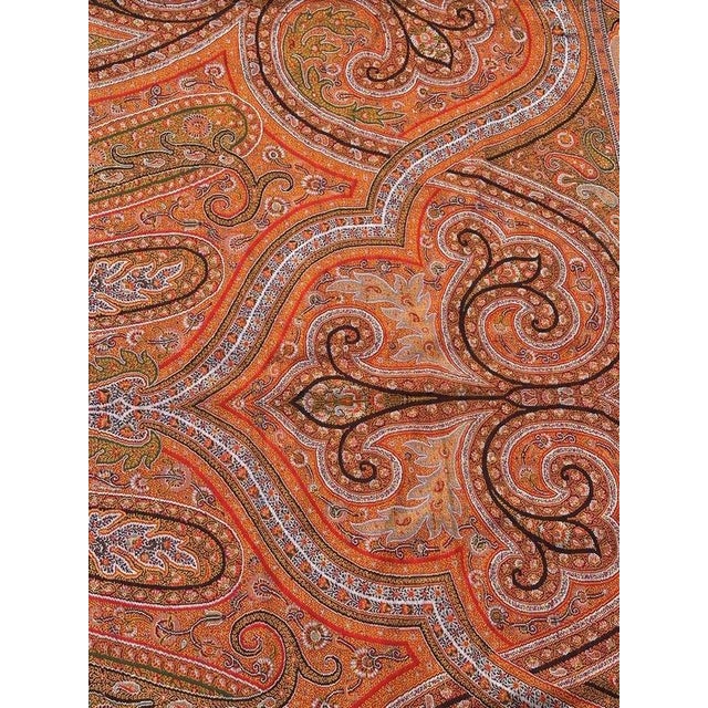 Antique Long Kashmir Shawl, 1890s For Sale - Image 5 of 18