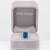 Modern 4Ct London Blue Topaz Estate Ring With Natural Diamond Accents: Solid 10k Gold, Size 6.75 For Sale - Image 3 of 9