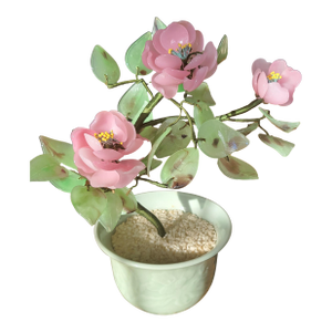 Vintage Pink and Green Flower Arrangement