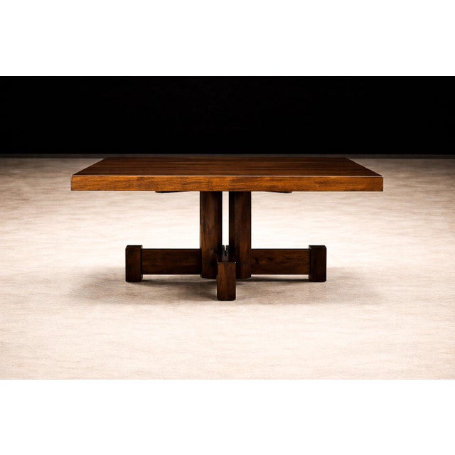 Brazilian Modern Square Coffee Table in Rosewood, Tora, 1960s For Sale - Image 9 of 11