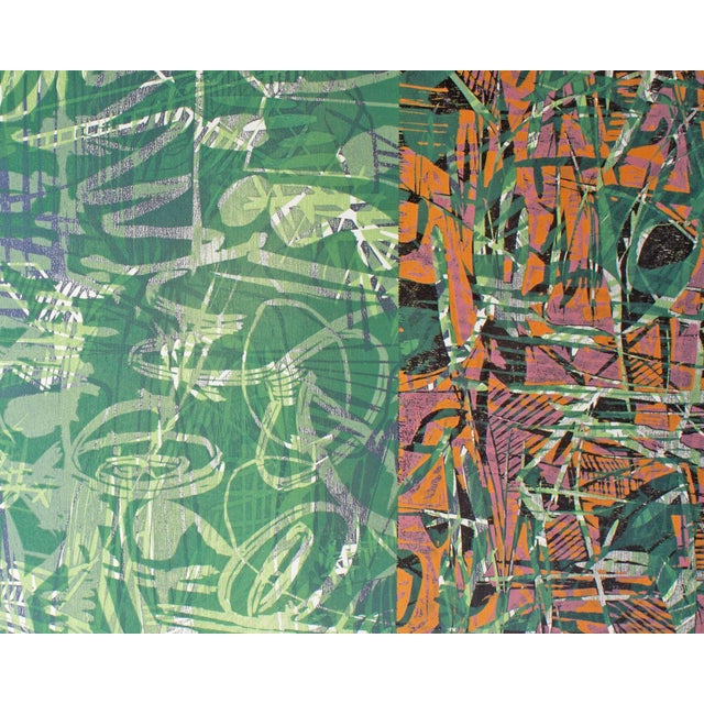 Green 2006 Abstract Monoprint by Ed Funk For Sale - Image 8 of 9