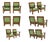 Pair of Antique Oversized Mission Style Oak Armchairs For Sale