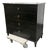 Restoration Hardware Maison Four Drawer Dresser, Antiqued Black For Sale
