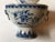 A Well Hand painted 19th Century Chinese Blue & White Glaze Hot Water Dish With Liner, Decorate with peach blossom and...