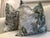 Boho Chic Cowtan and Tout “Rutland“ in Verdure Pillows- a Pair For Sale - Image 3 of 3
