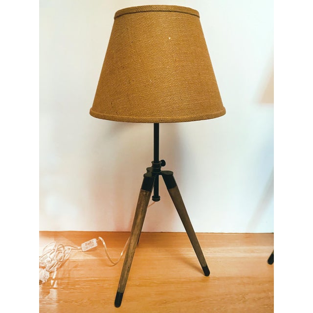 Ralph Lauren Ralph Lauren Tripod Table Lamps - A Pair For Sale - Image 4 of 10