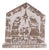 White Washed Nativity Sign (Set of 2) For Sale