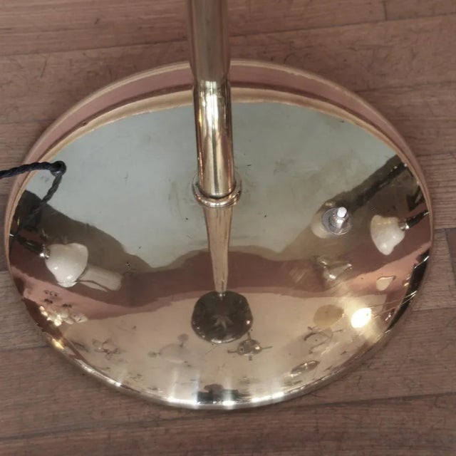 Black German Art Deco Floor Lamp, 1940s For Sale - Image 8 of 13