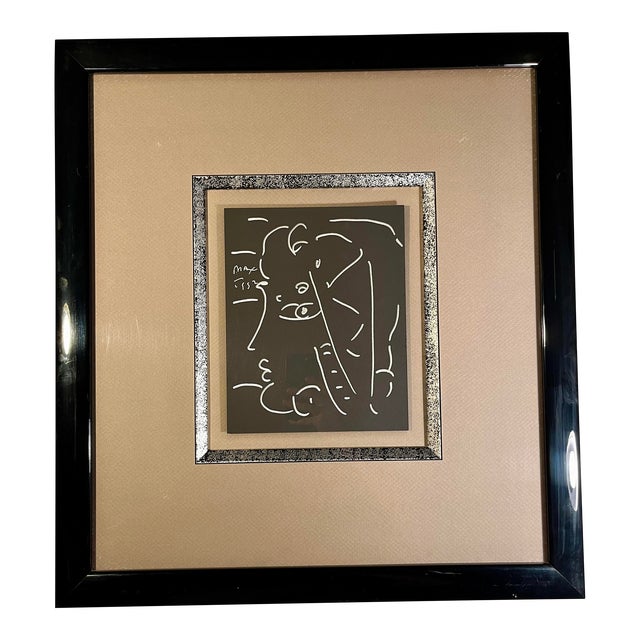 Original 1992 Peter Max "Profile" Original Drawing Hand Signed & Dated For Sale