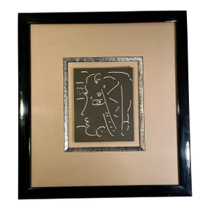 Original 1992 Peter Max "Profile" Original Drawing Hand Signed & Dated
