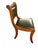 Vintage English Green Library Chair For Sale - Image 3 of 5