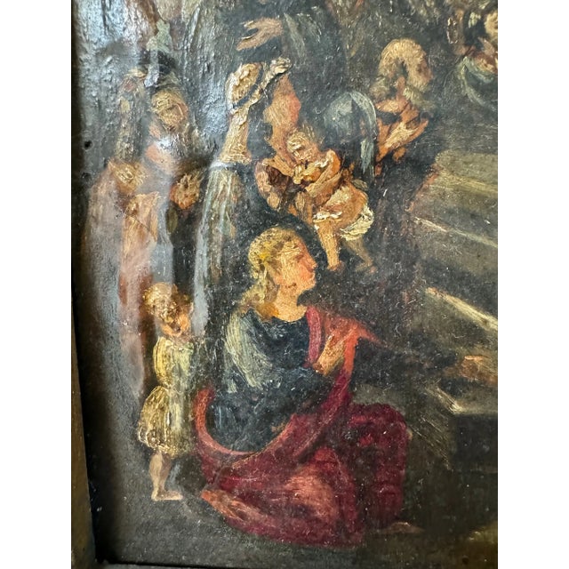 Black Pair of 17th Century Paintings For Sale - Image 8 of 9