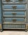 French Provincial Oversized French Blue Mirrored Armoire With Shelves and Drawers Circa 1860s For Sale - Image 3 of 12