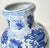 Late 20th-Century Contemporary Blue White Chinoiserie Earthenware Vase For Sale In Austin - Image 6 of 13