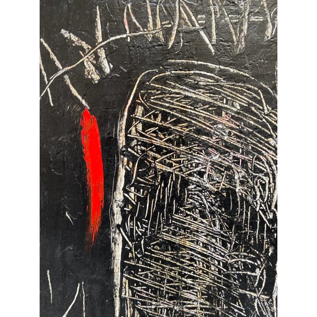 The Great Winter AM 8, Italian Abstract, Oil on Canvas Painting, Massimo D'Orta For Sale - Image 5 of 8