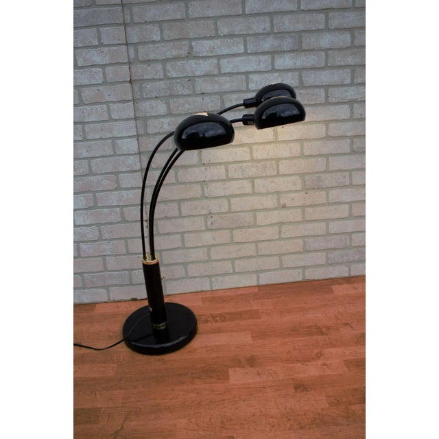 Lights Mid Century Modern Multi-Arm Black Enamel Table Lamp For Sale - Image 7 of 13