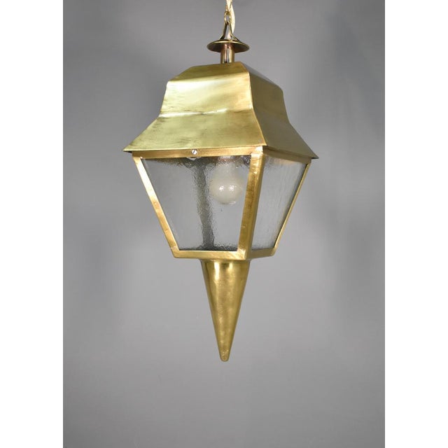 Antique French Exterior Bronze Lantern, 1890s For Sale - Image 15 of 16