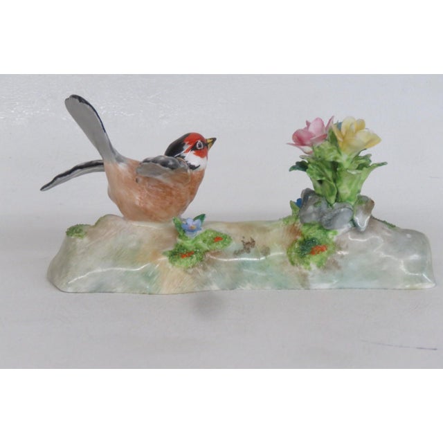 Figurative Crown Staffordshire Porcelain Goldfinch Bird Figurine Designed by Jt Jones 4897b For Sale - Image 3 of 15