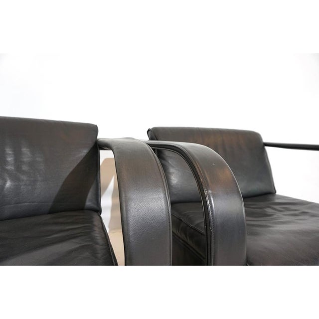 1980s Set of Arcona Armchairs in Leather by Otto Zapf, 1980s For Sale - Image 5 of 18