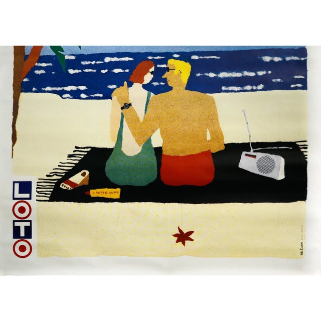 Illustration 1990's Original French Lottery Poster - 4 Trucs Infaillibles Pour Faire La Rencontre De Votre Vie (4 Infallible Tips to Meet the Love of Your Life) For Sale - Image 3 of 5