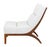 Early 21st Century Contemporary White Upholstered Slipper Chair For Sale - Image 5 of 7