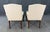 Baker Furniture Company Late 20th Century Pair of Baker Furniture Stately Homes Gainsborough Arm Chairs in White For Sale - Image 4 of 17