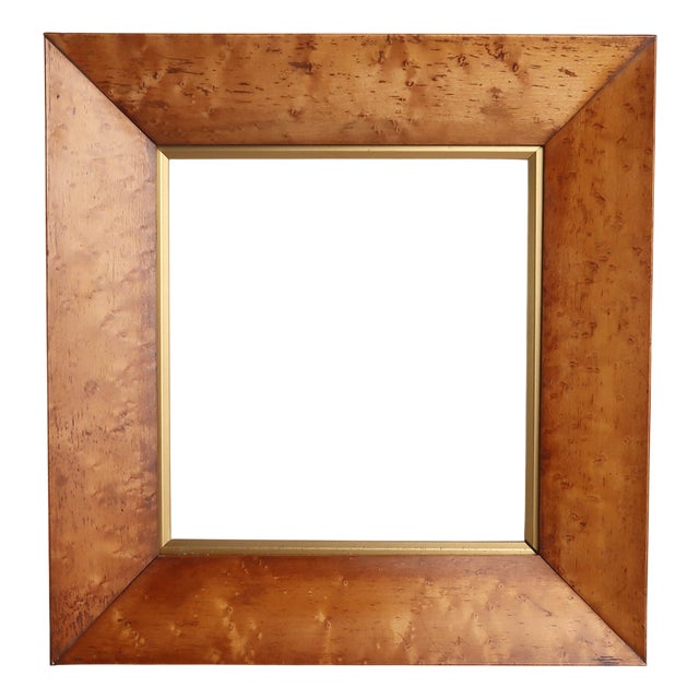 Antique English Birdseye Maple Picture Frame, 1840 For Sale