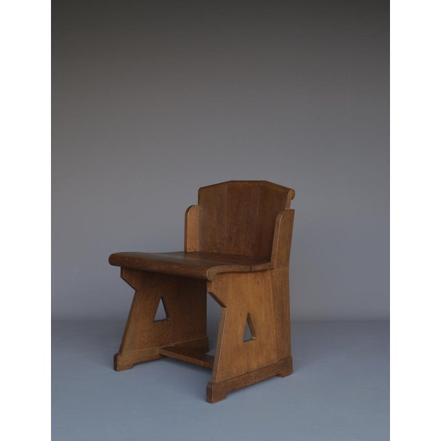 Dutch Traditionalist Oak Side Chair, 1920s For Sale - Image 14 of 14