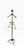 Mid 20th Century Stylish Hollywood Regency Brass Costumer Valet Stand by Glo-Mar For Sale - Image 10 of 13