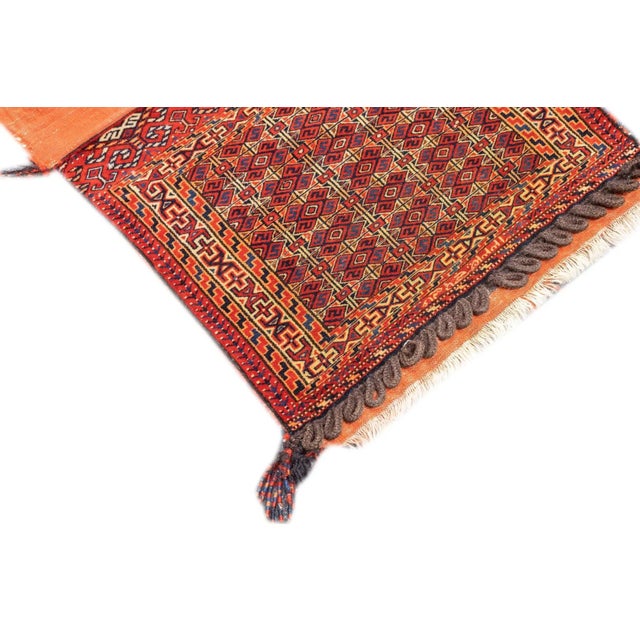 Antique Persian Turkmen Saddle Bag (One of Pair) 2'2'' X 3'4'' For Sale In New York - Image 6 of 11