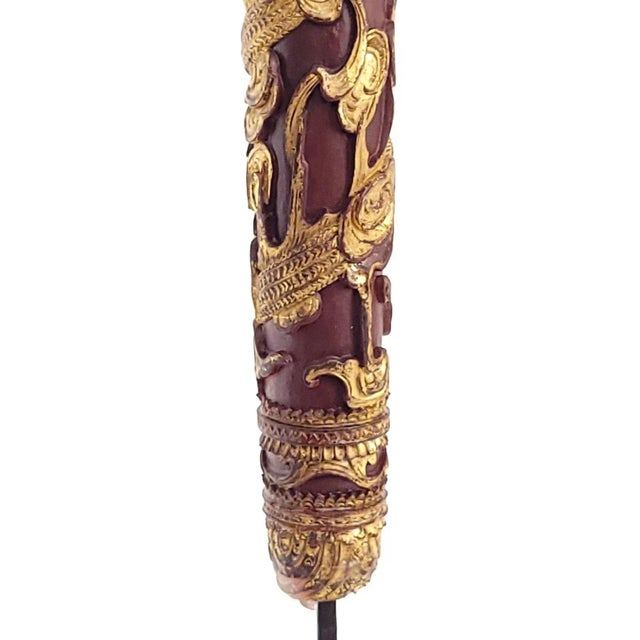 Pair of Chinese Giltwood Candle Stands, Circa 1830 For Sale - Image 9 of 10