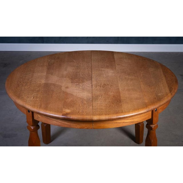 Oak Dining Table by Henning Kjærnulf, 1970s For Sale - Image 6 of 11