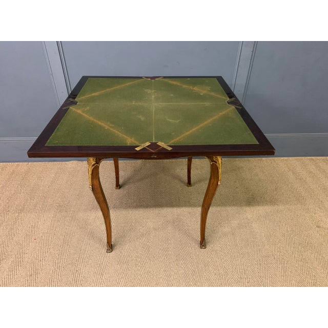 Inlaid Rosewood Envelope Card Table by Maple & Co., 1890 For Sale - Image 16 of 18