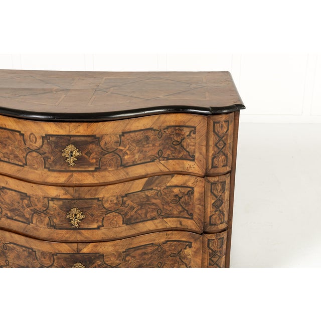 Antique German Walnut Commode, 1700s For Sale - Image 4 of 10