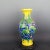 Chinese Vintage Ceramic Vase,Ming Dynasty Yongle Marked Yellow Ground Famille Verte Porcelain Fish Tail Vase With Dragon Phoenix Relief For Sale In Seattle - Image 6 of 7