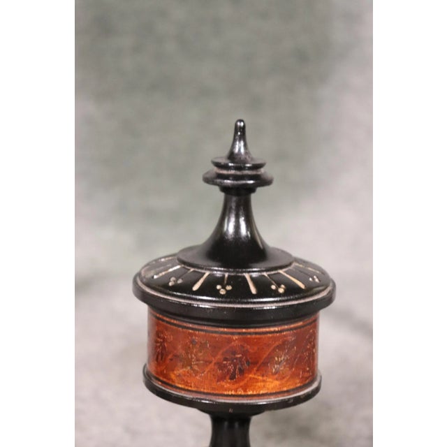 Antique Carved Victorian Inlaid Marquetry Center Table Attributed to Pottier & Stymus For Sale - Image 10 of 13