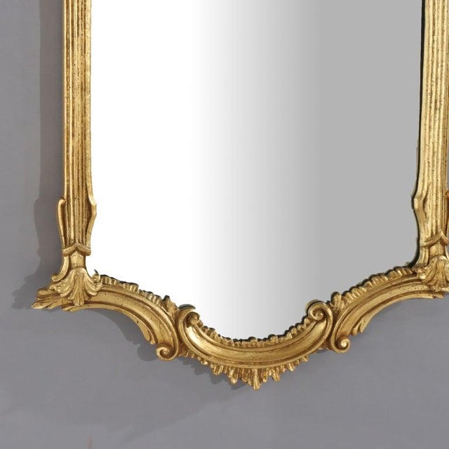 Labarge LaBarge French Louis XVI Style Gilt Composite Wall Mirror Signed 20thC For Sale - Image 4 of 12