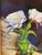 Eggplant Original Still Life Flower Floral Peony Oil Painting by Marina Movshina For Sale - Image 8 of 9