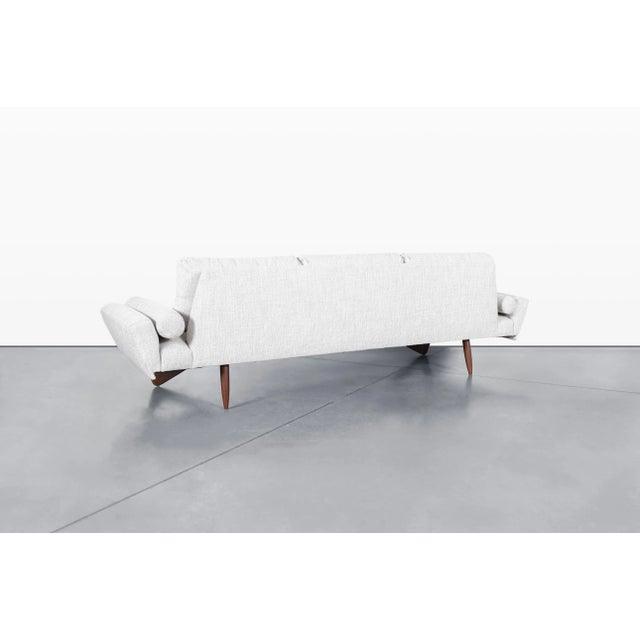 Mid-Century Modern Walnut Gondola Sofa by Adrian Pearsall for Craft Associates For Sale - Image 10 of 12