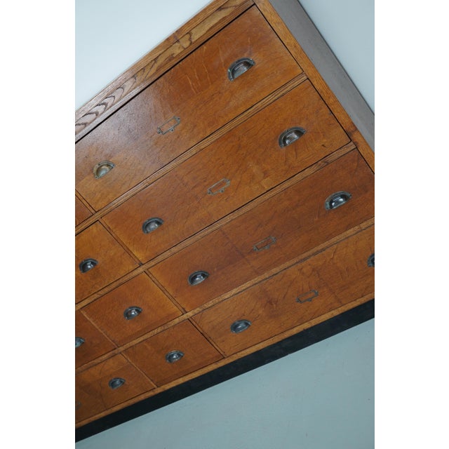 Large Dutch Oak Apothecary Cabinet, 1930s For Sale - Image 10 of 18