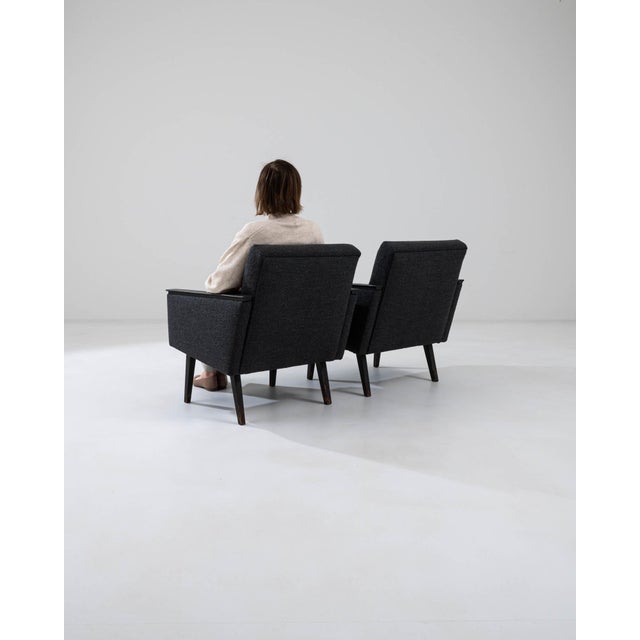 1960s Czechia Upholstered Armchairs - A Pair For Sale In Greensboro - Image 6 of 18