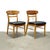 Mid-Century Modern Lane “Acclaim” Walnut & Ash Pair of Dining Chairs For Sale - Image 3 of 14