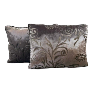 Custom Rococo Silk Velvet Pillows by Nomi Textiles, Made in Usa