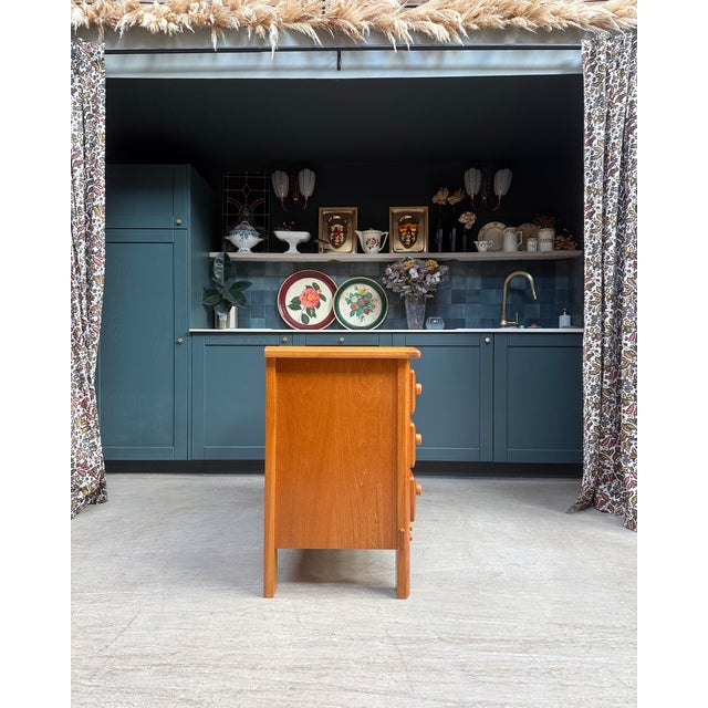Large Vintage Chest of Drawers in Elm, 1970s For Sale - Image 10 of 18