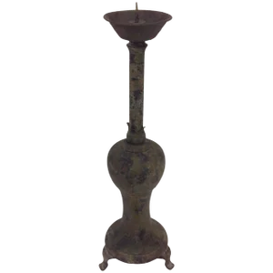 Antique Patinated Metal Japanese Shodukai
