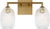 Visual Comfort Hable by Visual Comfort Studio Serafina 2-Light Vanity Sconce in Satin Brass Gold Finish For Sale - Image 4 of 5